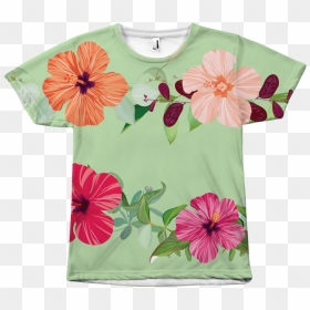 Aloha Lei Hawaiian T Shirt For Men & Women - Hawaiian Hibiscus, HD Png Download - hawaiian lei png