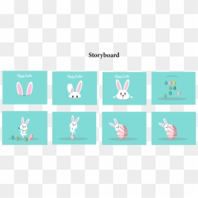 After Effects Animation Rabbit, HD Png Download - happy easter banner png