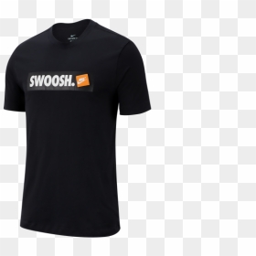 T-shirt, HD Png Download - white swoosh png