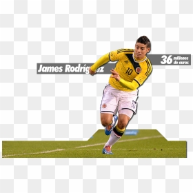 Kick Up A Soccer Ball, HD Png Download - james rodriguez png