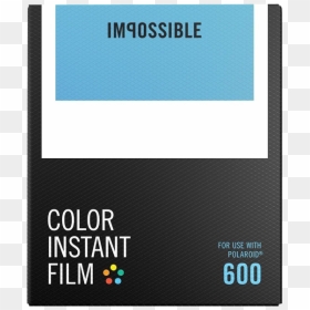 Polaroid Colour Film Packs - Impossible Color Instant Film 600, HD Png Download - polaroid film png