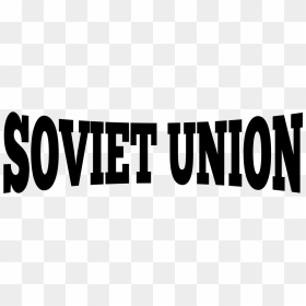 Lettering Soviet Union Clip Arts - Black-and-white, HD Png Download - soviet union png
