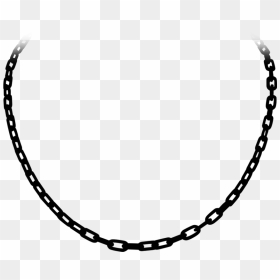 Chain Pearl Teardrop Lobster Pendant Necklace Clasp - Chain Clipart Black And White, HD Png Download - tear drop tattoo png