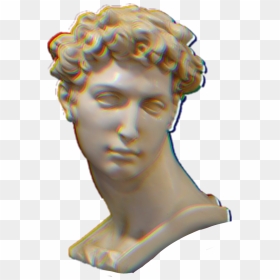 #grecia #estatua #tumblr #aesthetic #vaporwave - Marble Sculpture Man Bust, HD Png Download - vaporwave bust png