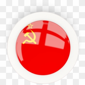 Round Carbon Icon - Soviet Flag Round Png, Transparent Png - soviet union symbol png