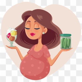 Pregnant Women Eating Vector, HD Png Download - pregnancy png
