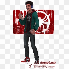 Transparent Miles Morales Png - Miles Morales Casual Fanart, Png Download - miles morales png