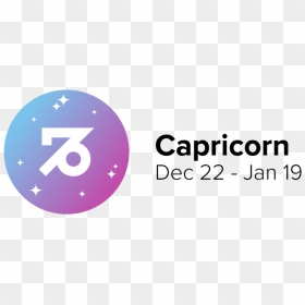 Capricorn Zodiac Sign With Dates - Circle, HD Png Download - capricorn png