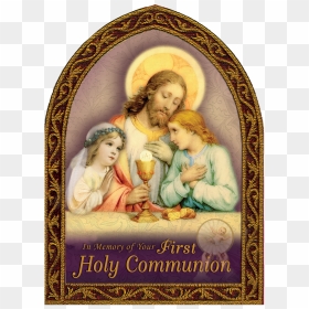 Holy First Communion Greeting Card - Background First Holy Communion Cards, HD Png Download - first communion png