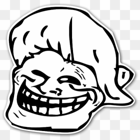 Happy Hair Meme Sticker - Png Troll Faces, Transparent Png - happy meme png