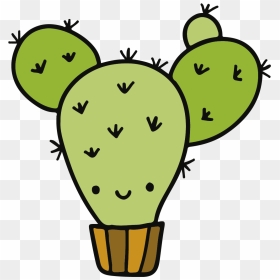 Cute Cactus Coloring Page , Png Download - Simple Coloring Pages Cactus, Transparent Png - nopal png