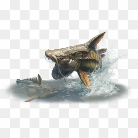 Monster Hunter World Gajau, HD Png Download - fish jumping out of water png
