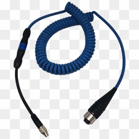 2 Pin Ms Connector To Bnc Coiled Accelerometer Cables, HD Png Download - phone cord png