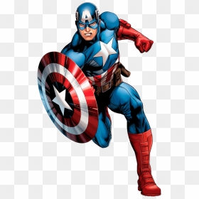 Captain America Transparent Png Images - Captain America Cartoon Clipart, Png Download - captain america movie png