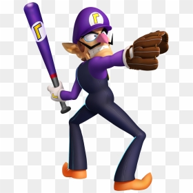 Waluigi With A Gun Png , Png Download - Waluigi Png, Transparent Png - waluigi hat png