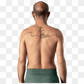 Barechested, HD Png Download - man back png