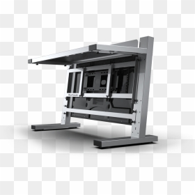 Dj Booth With Tv In The Front, HD Png Download - dj booth png