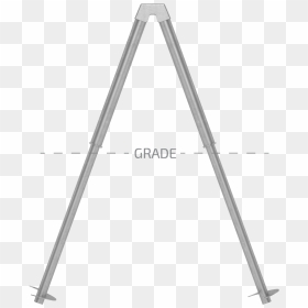 Helical 1 With Grade - Triangle, HD Png Download - truss png