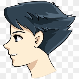 How To Draw Anime Boy Face - Draw A Person Anime, HD Png Download - anime head png