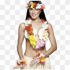 Hawaiian Shirt Hawaii Costume, HD Png Download - hawaiian lei png