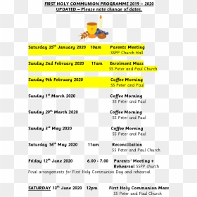 First Holy Communion Programme 2019-2020 Updated - Communion, HD Png Download - first communion png