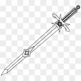 Sword Of The Mystical Silver Crystal Base Anime By - Anime Sword Png, Transparent Png - anime sword png