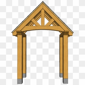 Porch B5 With Curved Truss , Png Download - Truss, Transparent Png - truss png