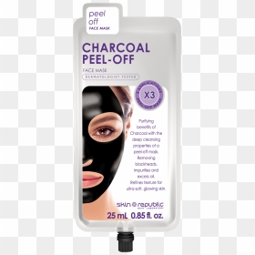 Skin Republic Charcoal Peel Off Mask, HD Png Download - eyebrow texture png