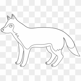Colorable Wolf Line Art Png Image Clipart-, Transparent Png - wolf clipart png