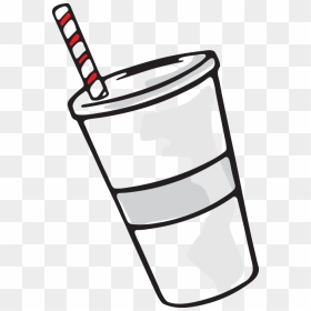 571 Soda Cup - Soda Clipart Black And White, HD Png Download - soda cup png