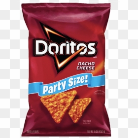 Doritos Nacho Cheese Party Size, HD Png Download - dorito chip png