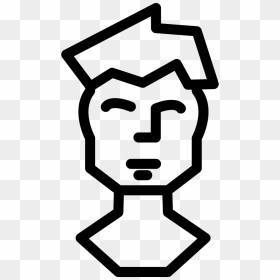 Man Blond Frontal Head Outline, HD Png Download - head outline png
