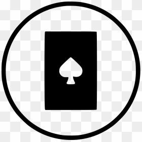 Card Spadepoker Casino Playing Gamble Blackjack - Pause Button Transparent Background, HD Png Download - blackjack png