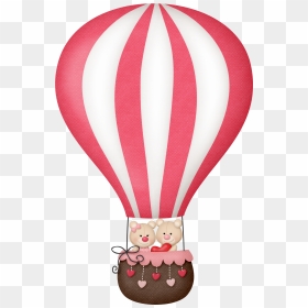 Patriotic Clipart Hot Air Balloon - Pastel Hot Air Balloon Clipart, HD Png Download - hot air balloon clipart png