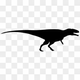 Dino Holding Weight Svg Www Topsimages Com Rh Topsimages - Carcharodontosaurus Silhouette, HD Png Download - dinosaur footprint png