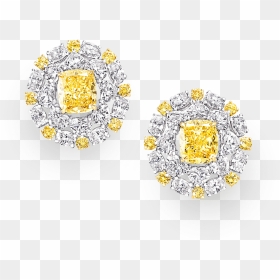 Earrings, HD Png Download - white diamond png