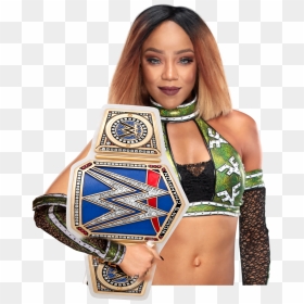 #freetoedit Alicia Fox Png Smackdown Womens Championship - Wwe Alicia Fox Green, Transparent Png - alicia fox png