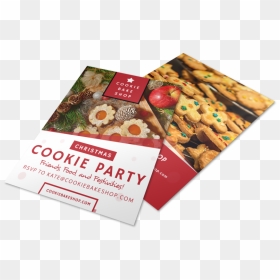 Christmas Cookie Party Flyer Template Preview - Brochure, HD Png Download - christmas cookie png