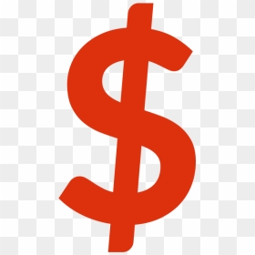 Dollar Sign Red Png, Transparent Png - dollar sign clipart png