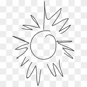 Transparent Sun Drawing Png - Transparent Line Art Sun, Png Download - sun drawing png