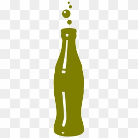 Coca Cola Bottle Silhouette, HD Png Download - soda cup png