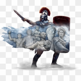 Soilder Overlay Transparent - Ancient Rome, HD Png Download - roman statue png