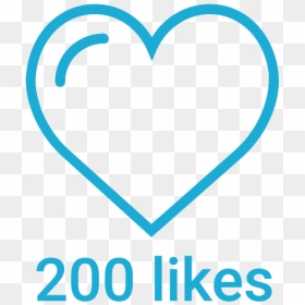 200 Instagram Likes - Heart, HD Png Download - instagram like icon png