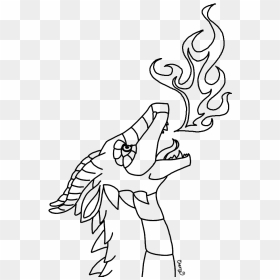 Fire Breathing Dragon Drawing At Getdrawings - Easy To Draw Fire Breathing Dragon, HD Png Download - fire drawing png