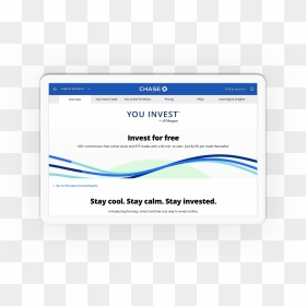Chase You Invest App, HD Png Download - chase bank logo png