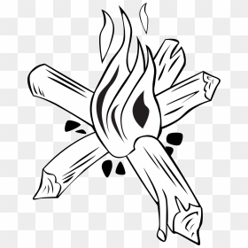 Campfires And Cooking Cranes - Star Campfire, HD Png Download - fire drawing png