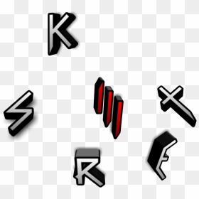 #skrillex #logo #3d #sonny Masse U, HD Png Download - skrillex logo png