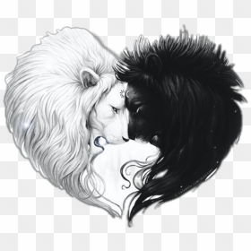 #lionheart #lion #heart #lionlovers #sun #moon #black - Cute Romantic Lovers Quotes, HD Png Download - sun drawing png