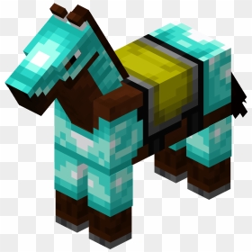 Minecraft Horse With Gold Armor, HD Png Download - diamond minecraft png