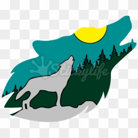 Spirit Of The Wolf - Wolf, HD Png Download - wolf clipart png